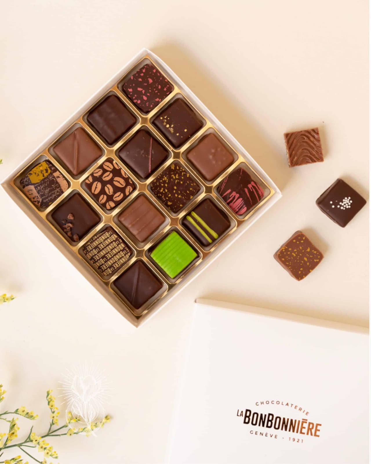 Boîte de 16 Chocolats Suisses